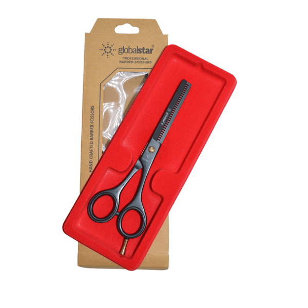Globalstar Professional 6.0" Single Thinning Scissors - Sleek Black Finish