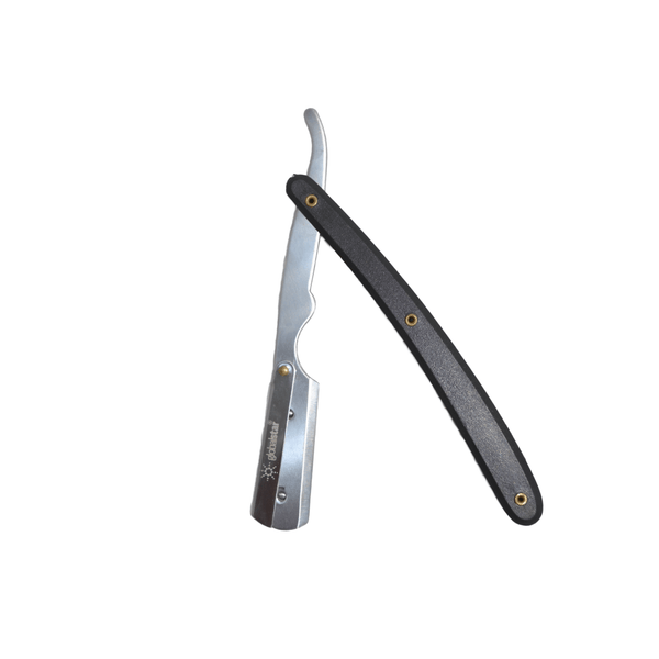 Globalstar Professional Straight Razor with Black Handle - Precision Shaving Excellence